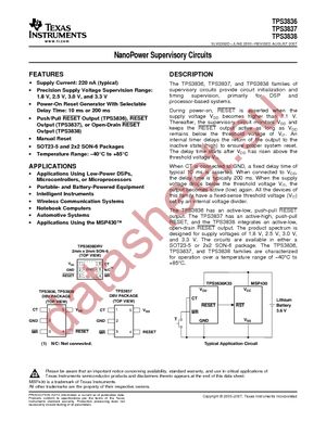 TPS3836H30DBVT datasheet  